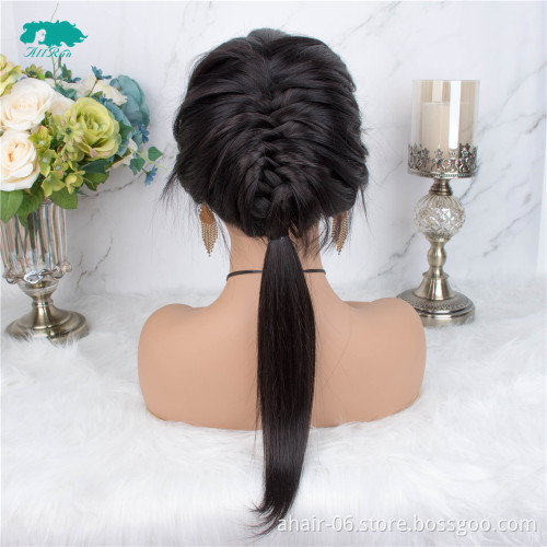 Unprocessed virgin human straight hair wigs,360 lace human hair wigs  for white women